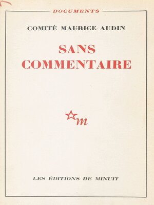 cover image of Sans commentaire